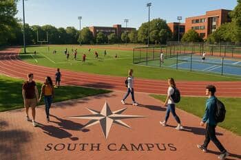 Güney yönünde kampüs odaklı spor alanları