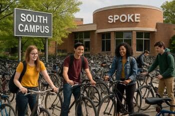 Güney kolunda kampüs içi spor alanları