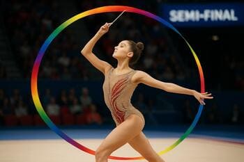 Yarı final B sonrası sporcuların tebrik anı