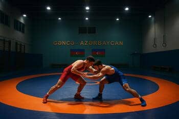 Gence’de güreş salonlarının yoğunluk hücresi, turuncu-yeşil geçiş